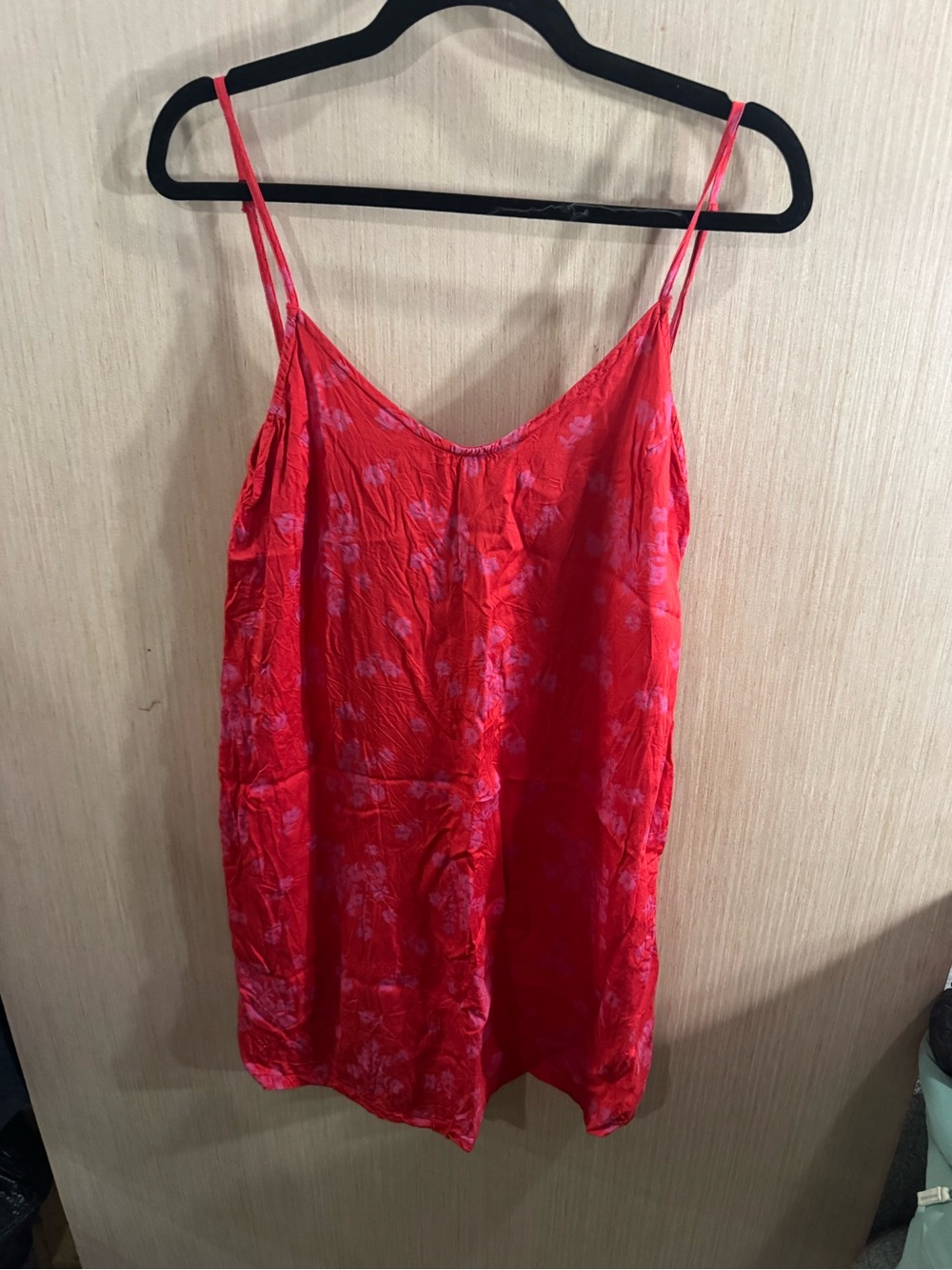 Women’s Billabong Red Pink Floral Mini Dress Size Medium